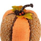 Autumn Harvest Tall Textured Thanksgiving Pumpkin - 10.5" - Orange